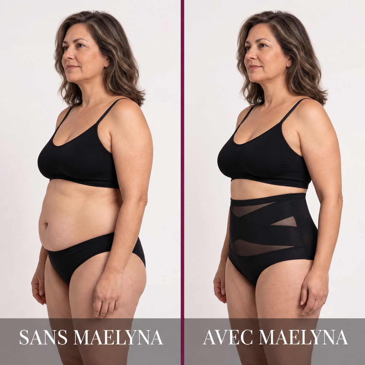 MAELYNA - Culotte Gainante Taille Haute
