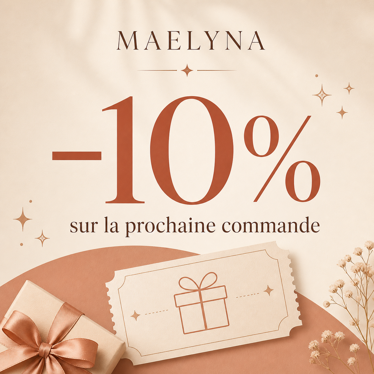 -10% sur la prochaine commande